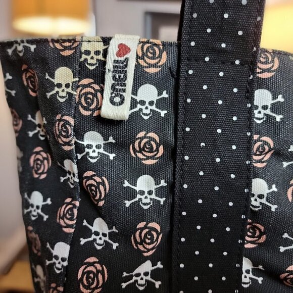 O'Neill Skull and Rose Tote - Vintage! - Picture 4 of 9